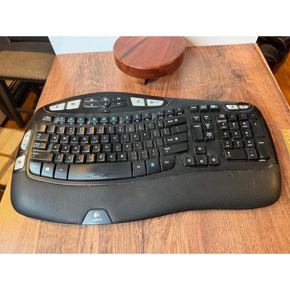 Logitech K350 Wave Wireless Ergonomic Keyboard No USB Receiver‎